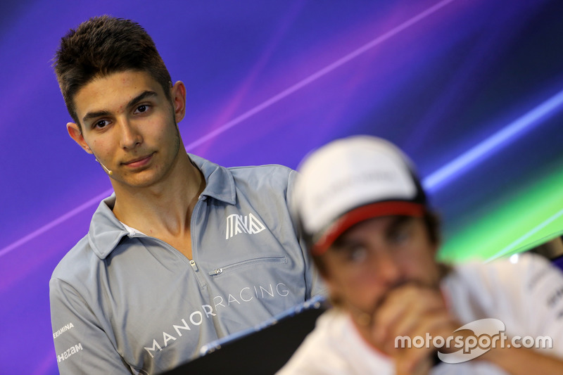 Esteban Ocon, Manor Racing at FIA Press Conference