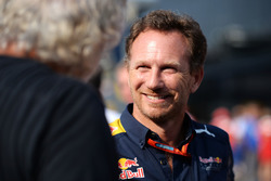 Flavio Briatore con Christian Horner, Red Bull Racing Team