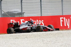 Ромен Грожан, Haas F1 Team VF-16 аварія під час гонки