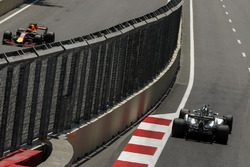 Lewis Hamilton, Mercedes-Benz F1 W08 and Max Verstappen, Red Bull Racing RB13