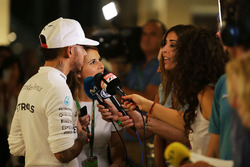 Lewis Hamilton, Mercedes AMG F1 with the media