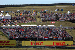 Fans in the grandstand