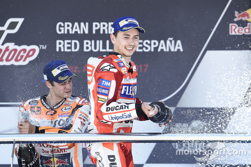 Podium: tercero, Jorge Lorenzo, Ducati Team