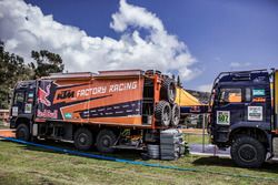 Truck of Red Bull KTM Factory Racing at the bivouac