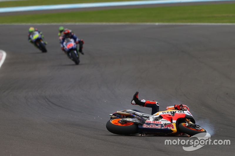 Marc Marquez, Repsol Honda Team, crash