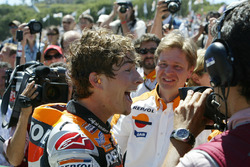 Nicky Hayden, Repsol Honda Team celebrate