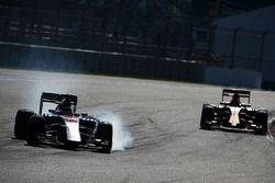 Pascal Wehrlein, Manor Racing MRT05 bloquea los frenos