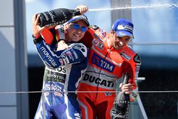 Tercero, Jorge Lorenzo, Yamaha Factory Racing, ganador, Andrea Iannone, Ducati Team