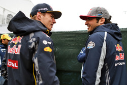 Max Verstappen, Red Bull Racing ve Carlos Sainz Jr., Scuderia Toro Rosso