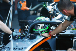 Nico Hülkenberg, Sahara Force India F1 VJM09 mit dem Halo Cockpitschutz