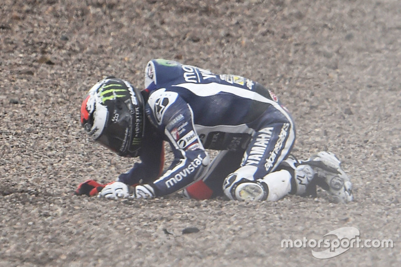 Jorge Lorenzo, Yamaha Factory Racing accidente