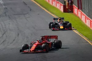 Sebastian Vettel, Ferrari SF90, Max Verstappen, Red Bull Racing RB15