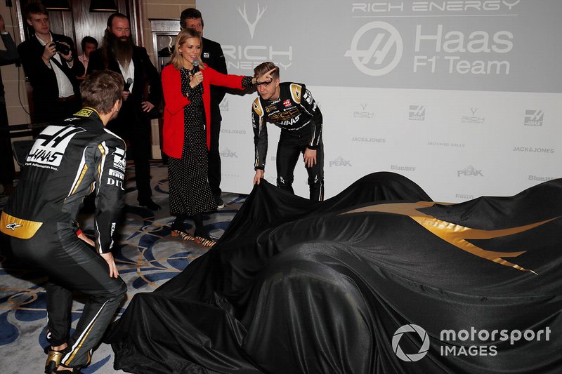 Romain Grosjean, Haas F1 Team y Kevin Magnussen, Haas F1 Team