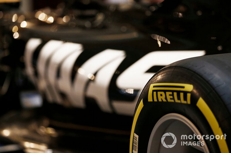 Pirelli Branding on the new 2019 Haas livery