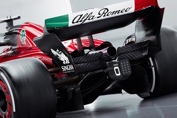 Detalle trasero del Alfa Romeo C43
