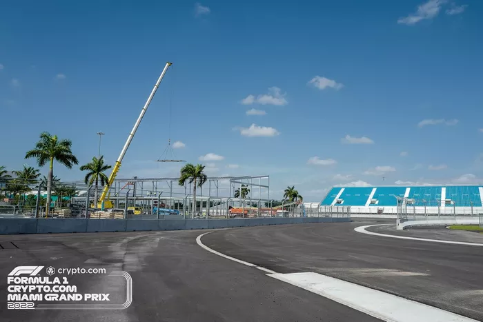 Aspectos de la pista de Miami