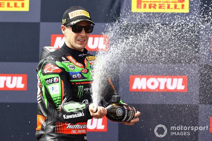 Podio: ganador Jonathan Rea, Kawasaki Racing Team WSBK