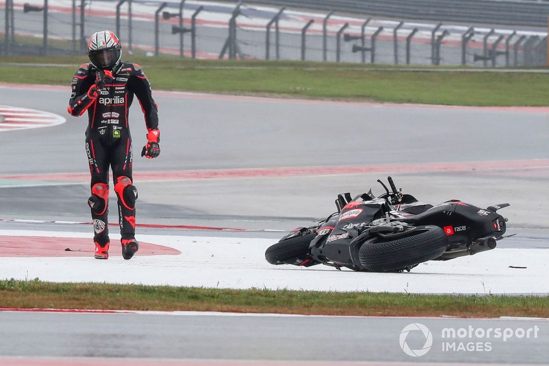 Marco Bezzecchi, Aprilia Racing, wypadek