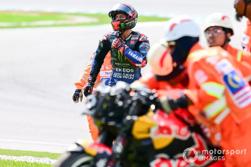 Fabio Quartararo, crash Yamaha Factory Racing