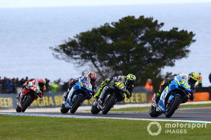 Joan Mir, Team Suzuki MotoGP, Valentino Rossi, Yamaha Factory Racing, Alex Rins, Team Suzuki MotoGP