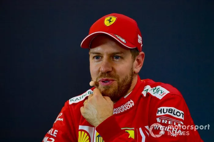 Sebastian Vettel, Ferrari, tras la clasificación
