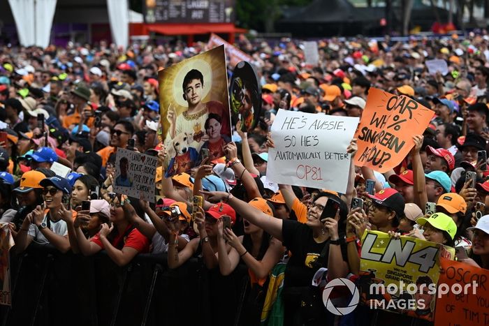 Ambiente en la Fan Zone