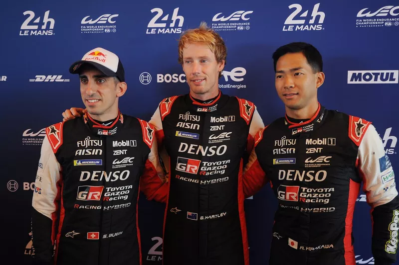 Sébastien Buemi, Brendon Hartley, Ryo Hirakawa, Toyota Gazoo Racing