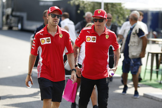 Sebastian Vettel, Ferrari y Kimi Raikkonen, Ferrari
