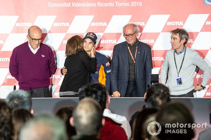 Dani Pedrosa, Repsol Honda Team con sus padres