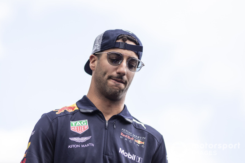 Daniel Ricciardo, Red Bull Racing en el desfile de pilotos