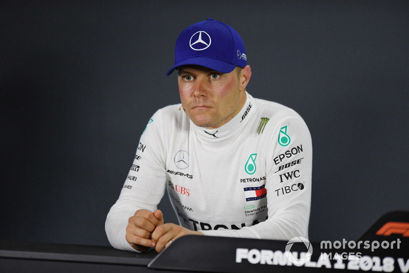 Valtteri Bottas, Mercedes AMG F1, nella conferenza stampa