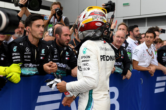 Lewis Hamilton, Mercedes AMG F1 in parc ferme