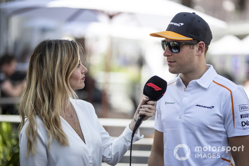 Stoffel Vandoorne, McLaren con Diana Vucetich