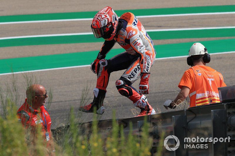 Marc Márquez, Repsol Honda Team tras su caída