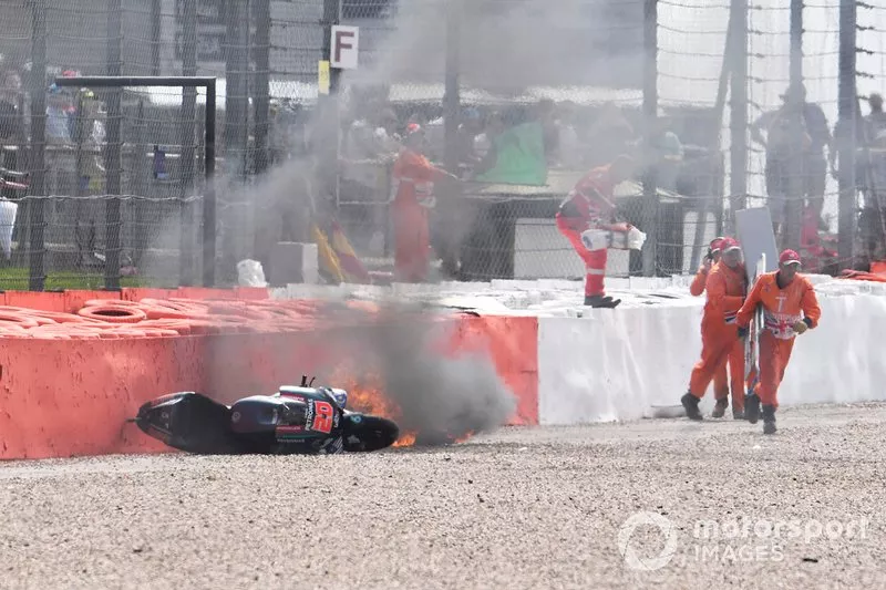 Fabio Quartararo, Petronas Yamaha SRT crash