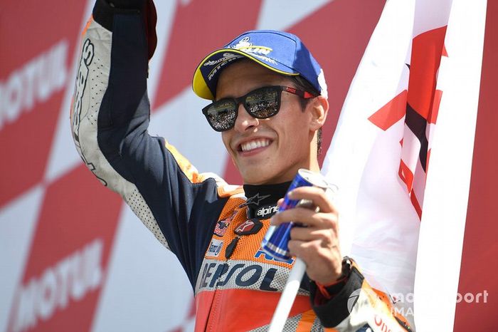 Podio: segundo puesto Marc Márquez, Repsol Honda Team