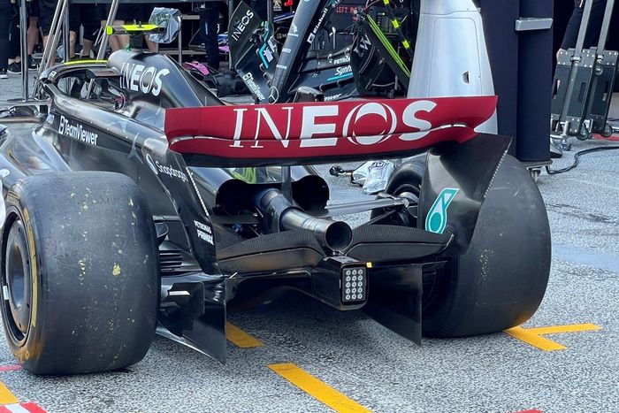 Mercedes W14 detalles técnicos