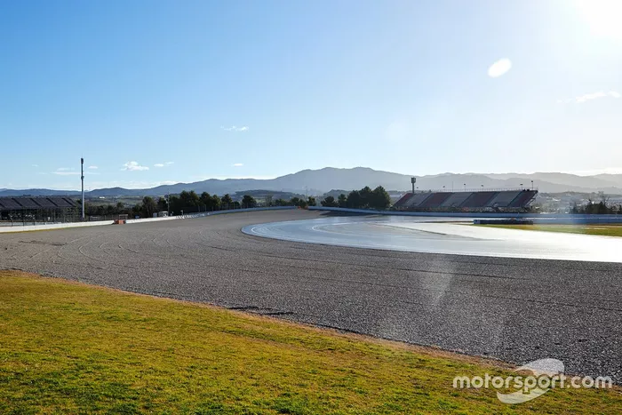 Trabajos de remodelación de la curva 10 del Circuit de Barcelona-Catalunya
