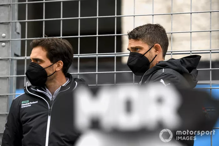Jerome d'Ambrosio, subdirector de Venturi Racing, Edoardo Mortara, Venturi Racing