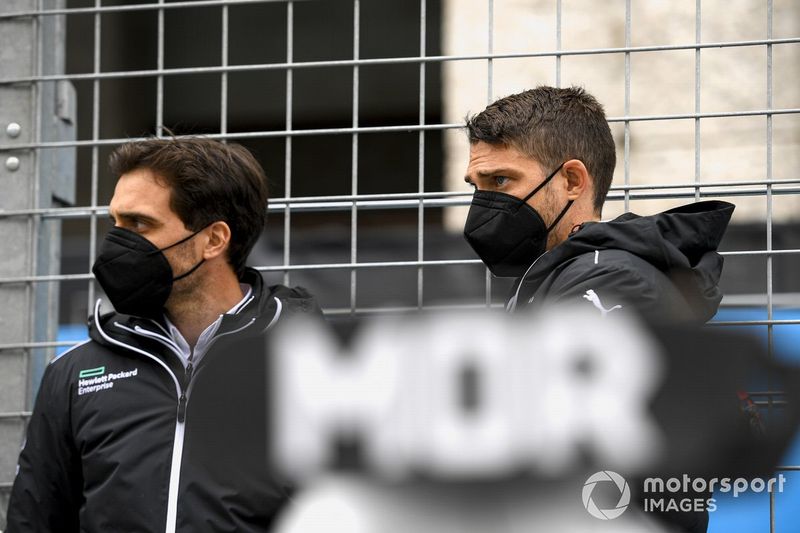 Jerome d'Ambrosio, subdirector de Venturi Racing, Edoardo Mortara, Venturi Racing