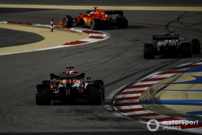 Charles Leclerc, Ferrari SF1000, Kevin Magnussen, Haas VF-20, Max Verstappen, Red Bull Racing RB16