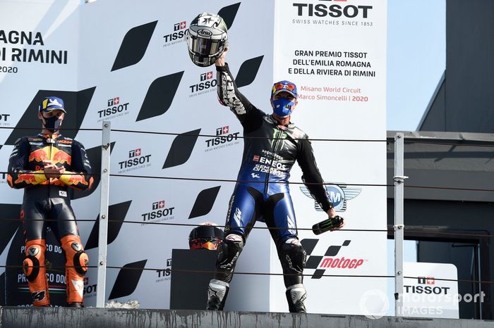 Podio: ganador Maverick Viñales, Yamaha Factory Racing
