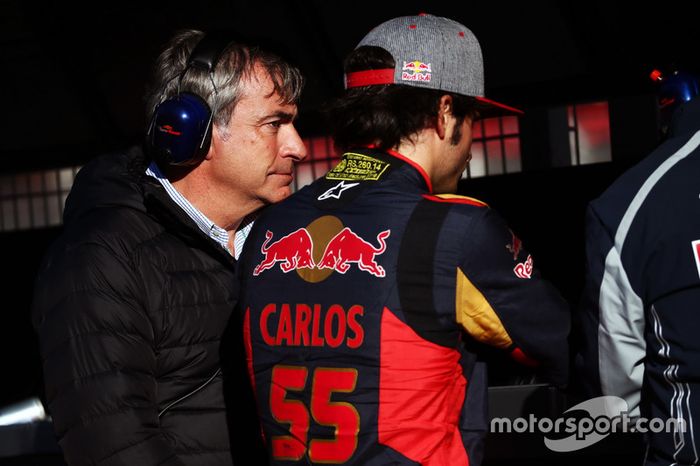 Carlos Sainz, con su hijo Carlos Sainz., Scuderia Toro Rosso