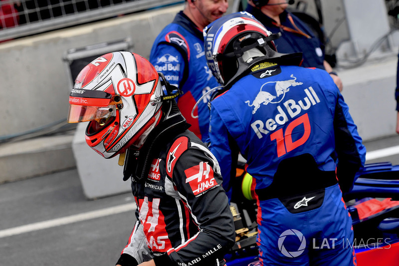 Kevin Magnussen, Haas F1 in parc ferme