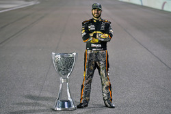 Martin Truex Jr., Furniture Row Racing Toyota celebrates winning the 2017 Monster Energy Cup Series Championship