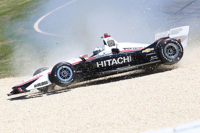 Josef Newgarden, Team Penske Chevrolet en la grava