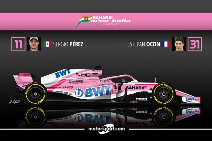 Sergio Pérez 4 Esteban Ocon 11