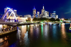 Atmosfer Melbourne şehir genel görünüm