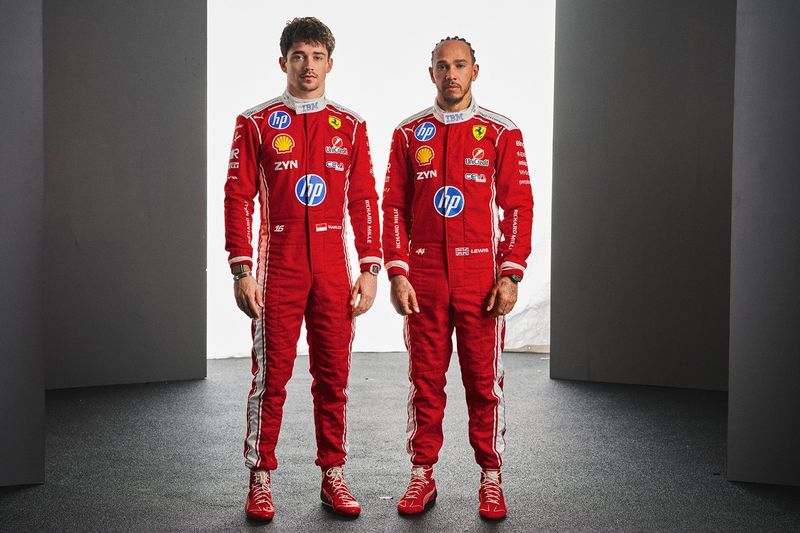 Lewis Hamilton e Charles Leclerc, Ferrari