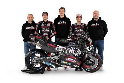 Aprilia Racing livery, in photos